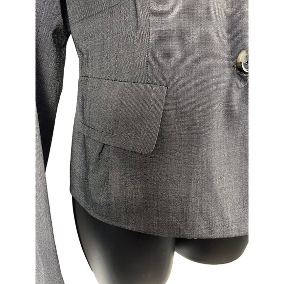 Women’s cropped and Lined business jacket size 12 gray - Picture 6 of 15